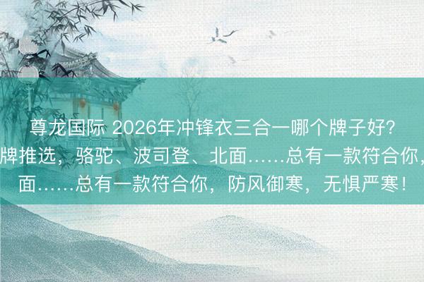 尊龙国际 2026年冲锋衣三合一哪个牌子好？精选九款高口碑户外品牌推选，骆驼、波司登、北面……总有一款符合你，防风御寒，无惧严寒！