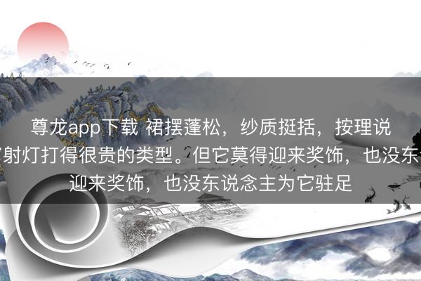 尊龙app下载 裙摆蓬松，纱质挺括，按理说是那种会被橱窗射灯打得很贵的类型。但它莫得迎来奖饰，也没东说念主为它驻足