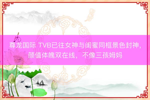 尊龙国际 TVB已往女神与闺蜜同框景色封神,颜值体魄双在线,不像三孩姆妈