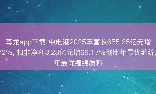 尊龙app下载 中电港2025年营收655.25亿元增34.72%， 扣非净利3.28亿元增69.17%创比年最优缠绵质料