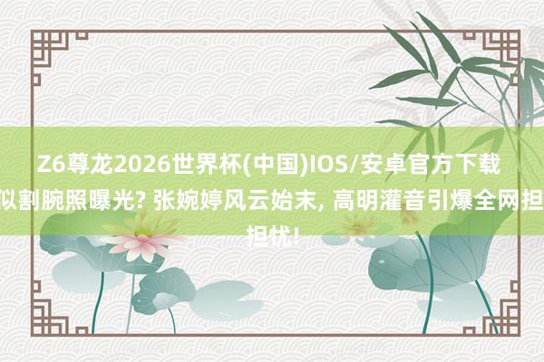 Z6尊龙2026世界杯(中国)IOS/安卓官方下载 疑似割腕照曝光? 张婉婷风云始末, 高明灌音引爆全网担忧!