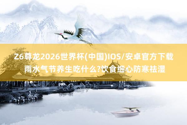 Z6尊龙2026世界杯(中国)IOS/安卓官方下载 雨水气节养生吃什么?饮食细心防寒祛湿