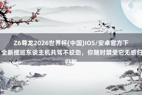 Z6尊龙2026世界杯(中国)IOS/安卓官方下载 全新揽巡东谈主机共驾不较劲，你随时禁受它无感归附