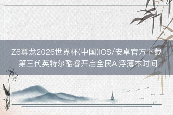 Z6尊龙2026世界杯(中国)IOS/安卓官方下载 第三代英特尔酷睿开启全民AI浮薄本时间