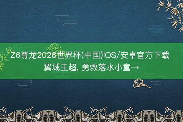 Z6尊龙2026世界杯(中国)IOS/安卓官方下载 翼城王超, 勇救落水小童→