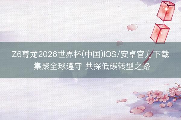 Z6尊龙2026世界杯(中国)IOS/安卓官方下载 集聚全球遵守 共探低碳转型之路