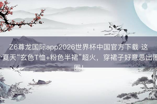 Z6尊龙国际app2026世界杯中国官方下载 这个夏天“玄色T恤+粉色半裙”超火，穿裙子好意思出圈！